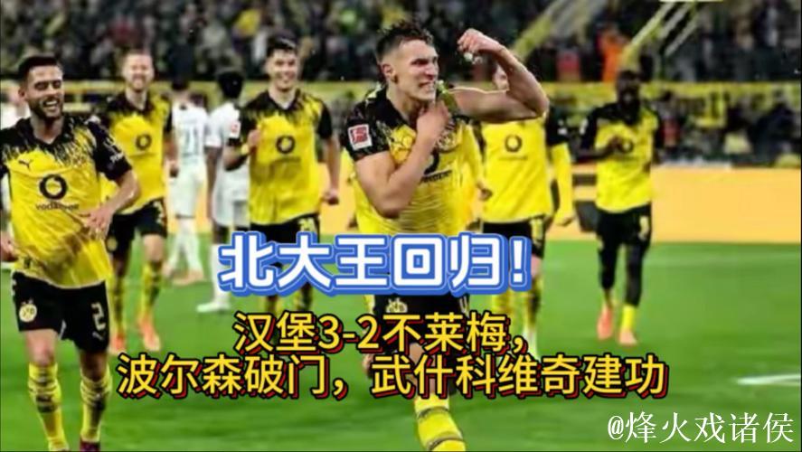 波尔森与卢卡-武什科维携手助汉堡3-2逆袭不莱梅 波尔森与卢卡-武什科维携手助汉堡3-2逆袭不莱梅